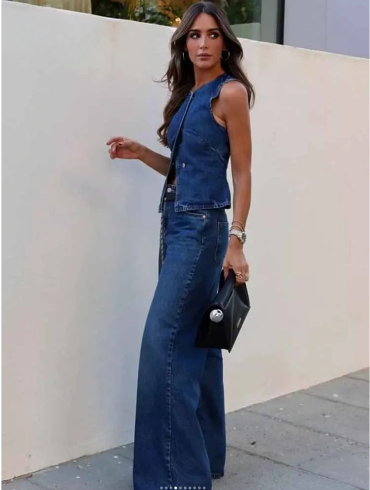 Soleil | Denim Two-Piece Set