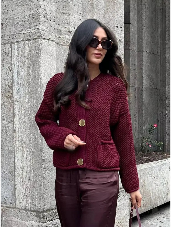 Océane – Pull long en maille