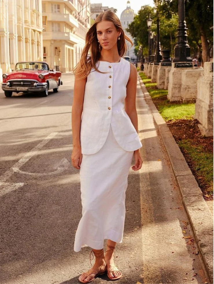 Lou-Anne | Cotton Two-Piece Set