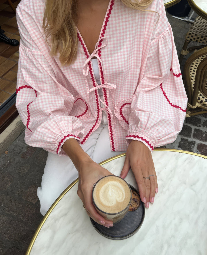Seraya | Heart Print Top