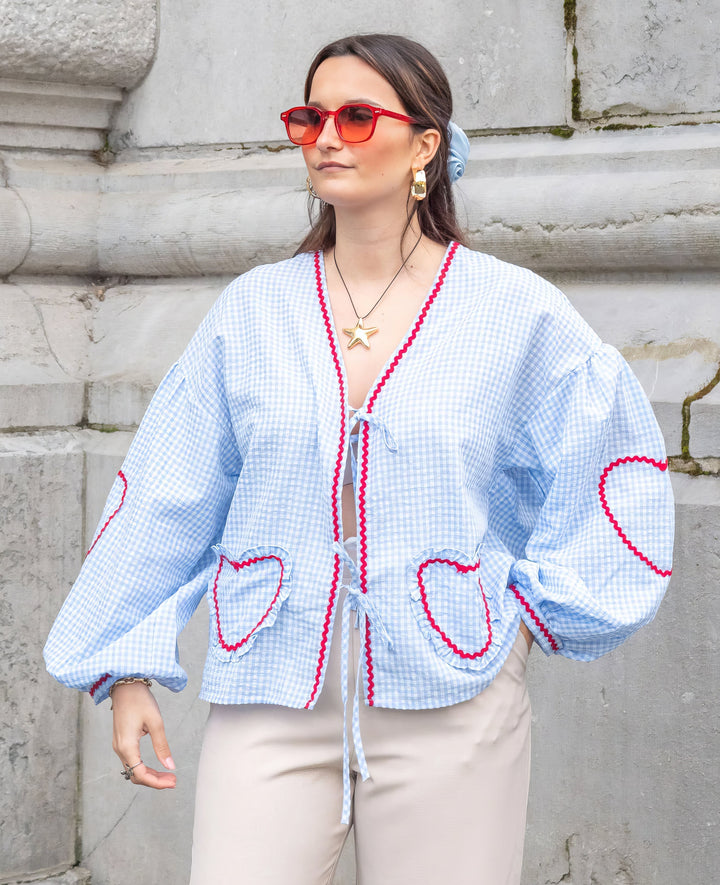 Seraya | Heart Print Top