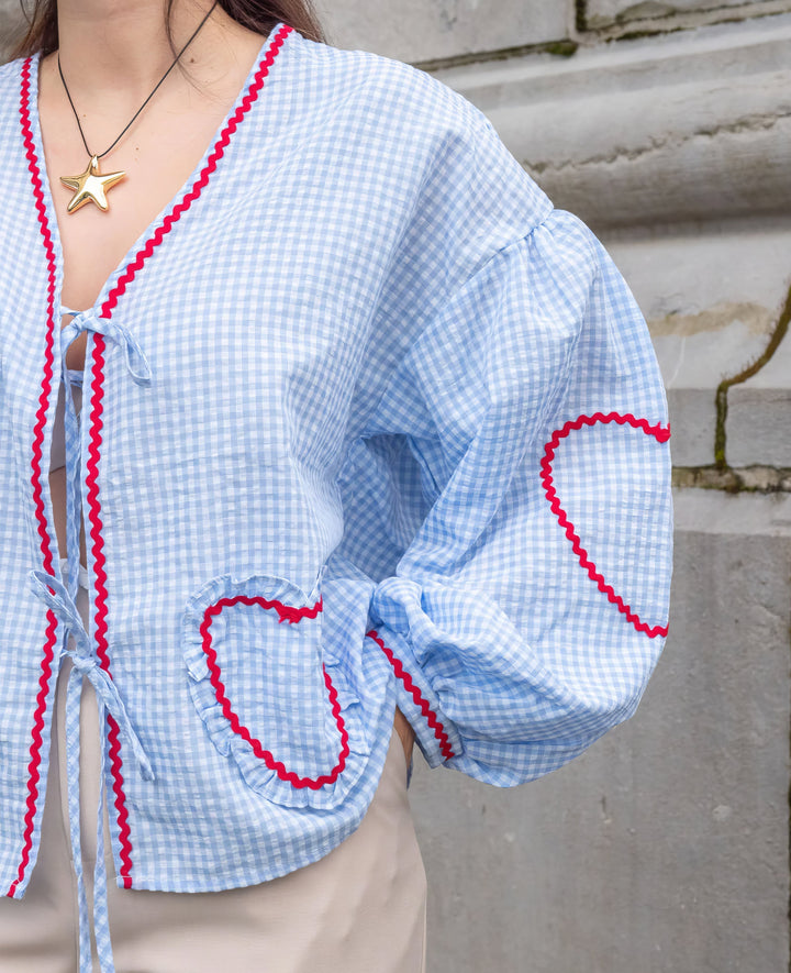 Seraya | Heart Print Top
