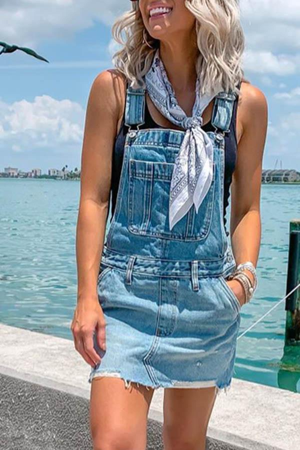 Denira | Denim Overall Dress