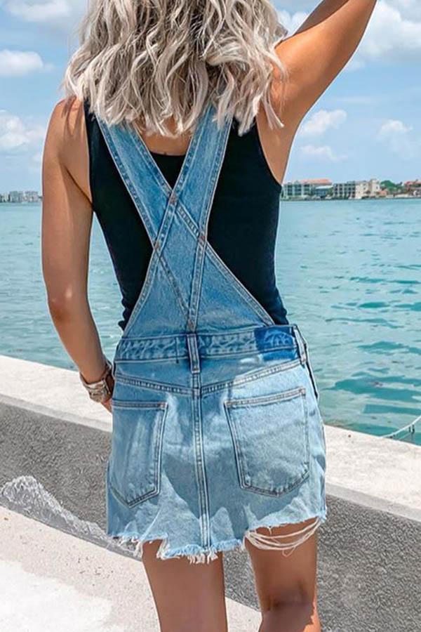 Denira | Denim Overall Dress