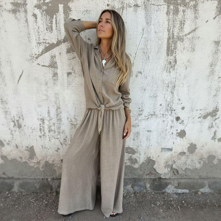 Mallory | Draped Two-Piece Set