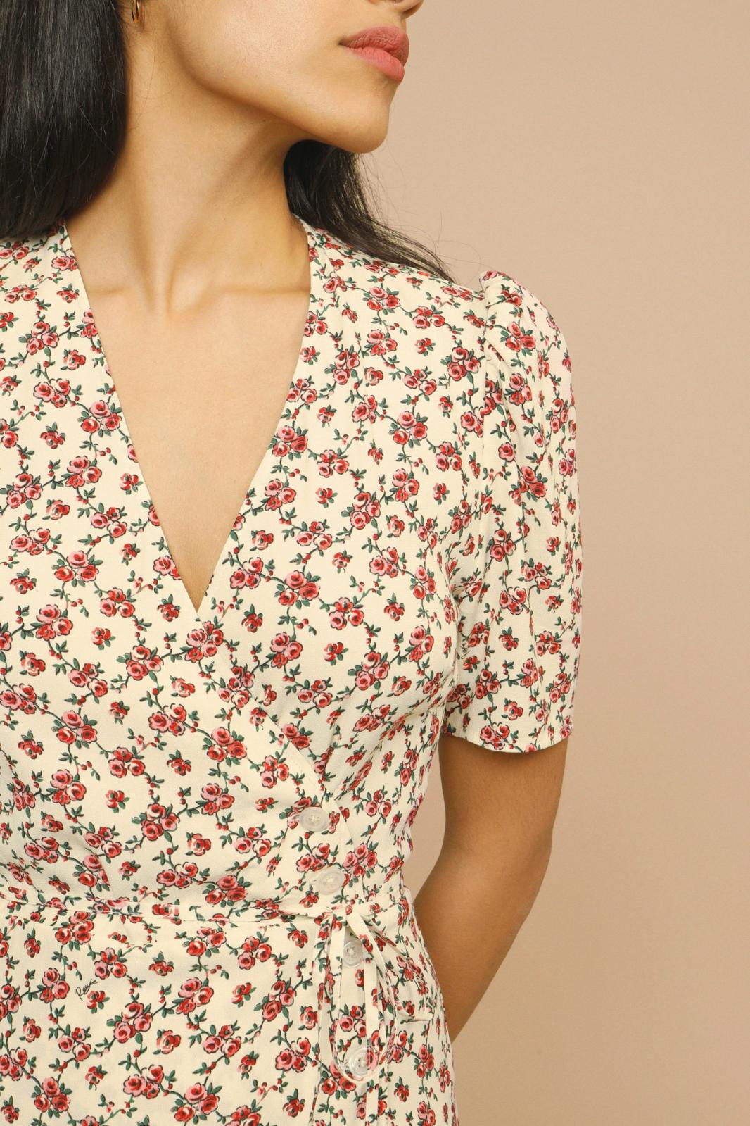 Elmara | Floral Midi Dress