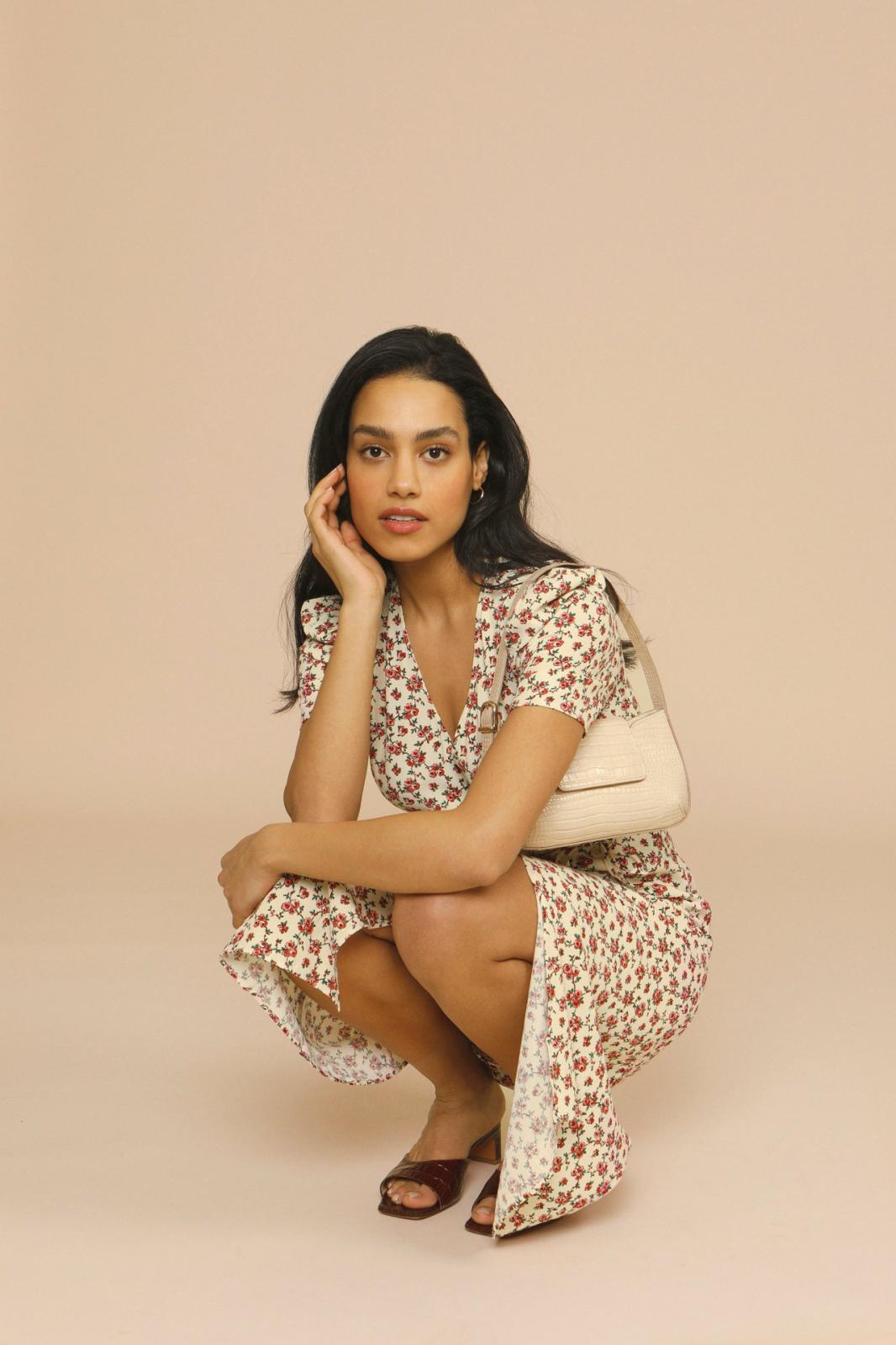 Elmara | Floral Midi Dress