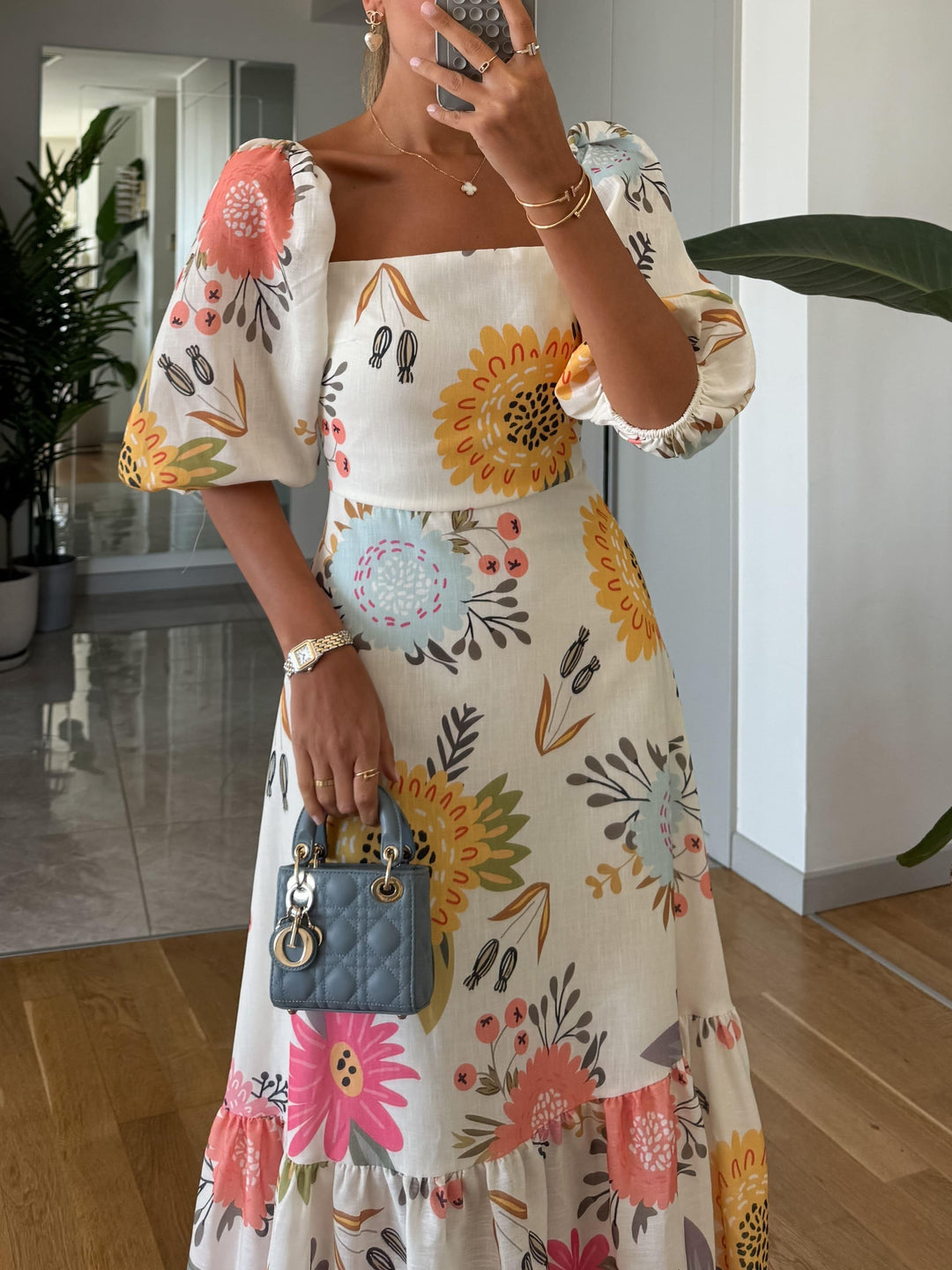 Amélina | Puff Sleeve Dress