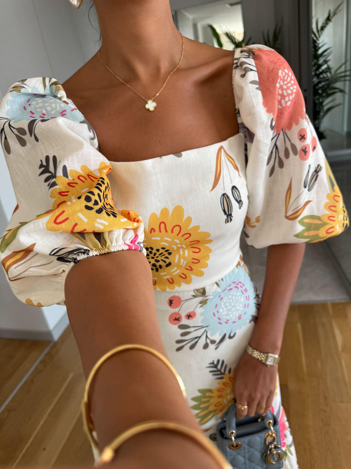 Amélina | Puff Sleeve Dress
