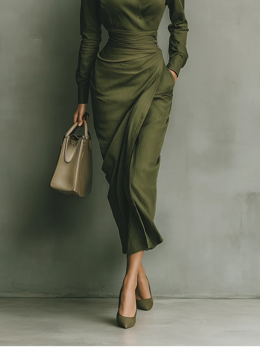 Marissa | Draped Maxi Dress