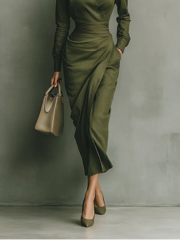 Marissa | Draped Maxi Dress