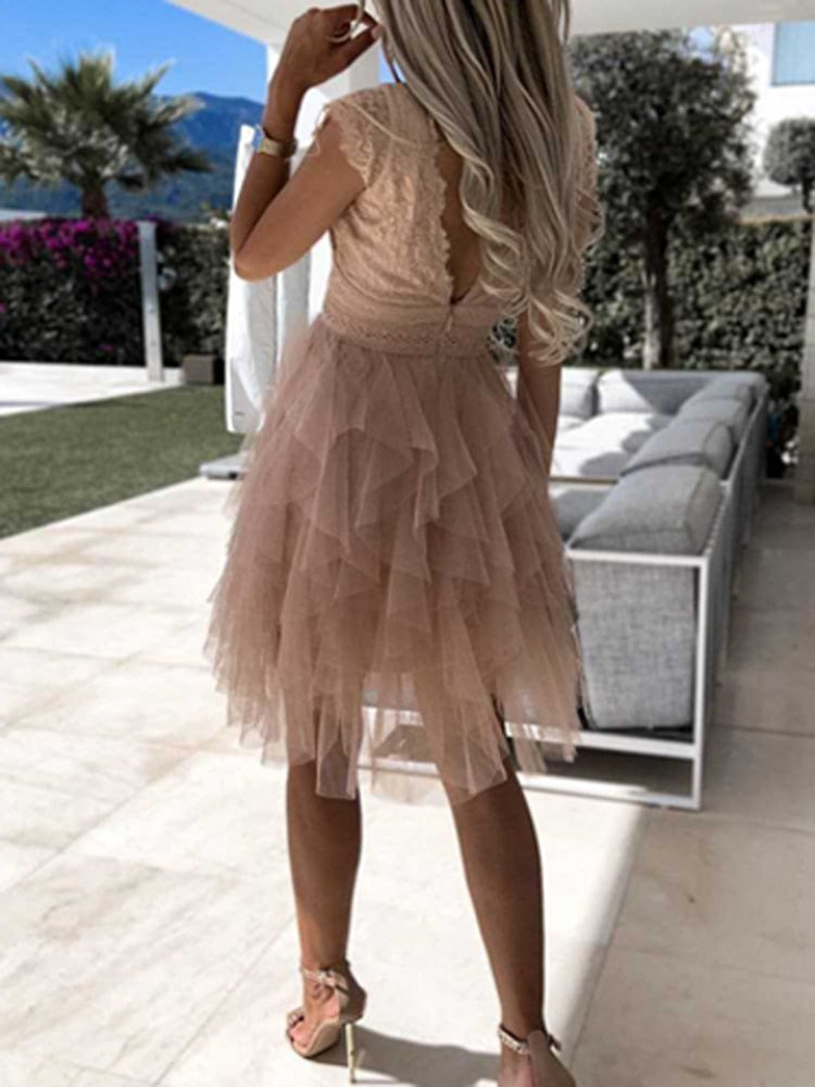 Caelira | Lace Cocktail Dress