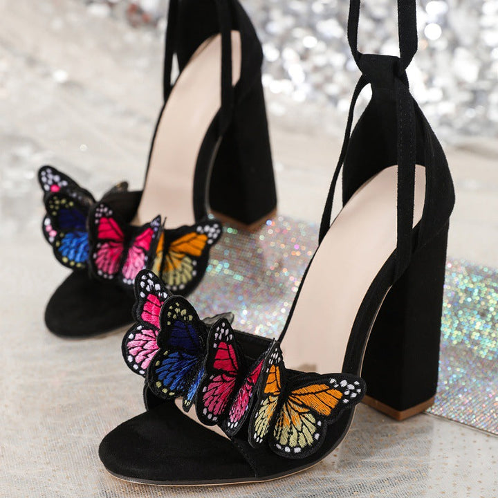 Lunara | Butterfly Strap Heels