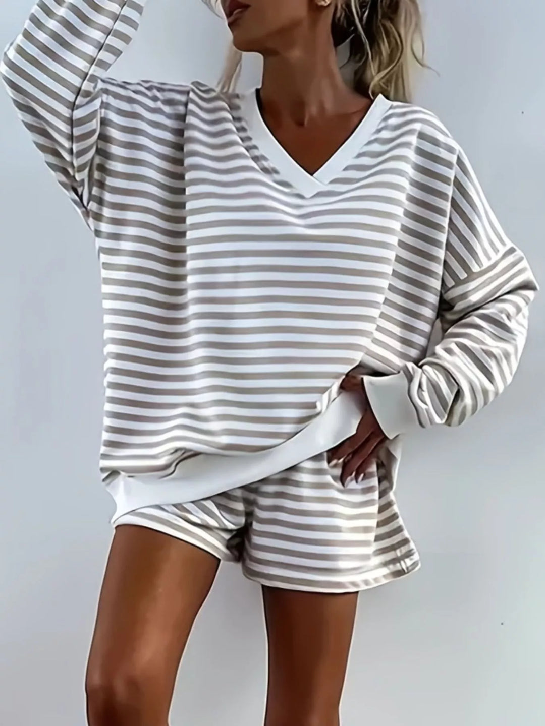 Laura | Striped Lounge Set