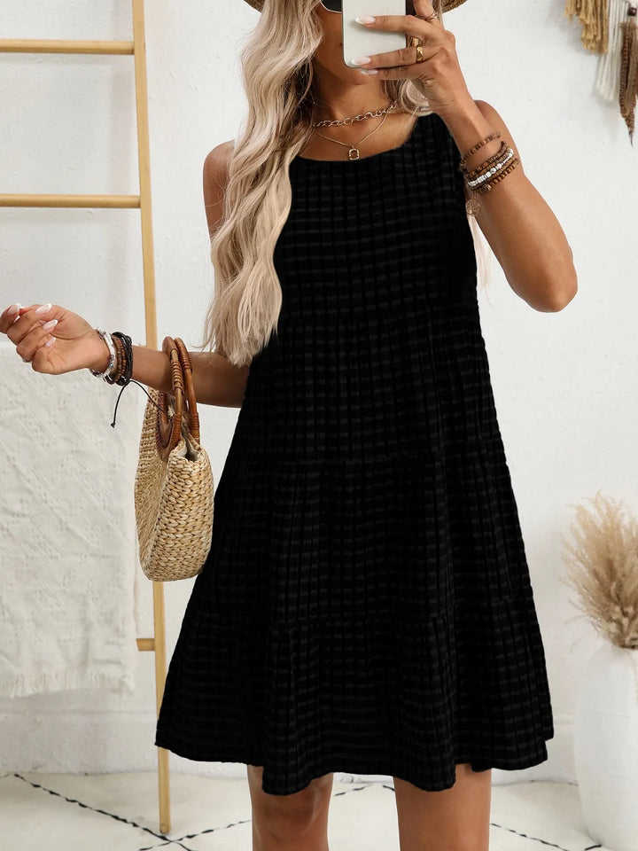 Nolène | Plaid Sleeveless Mini Dress