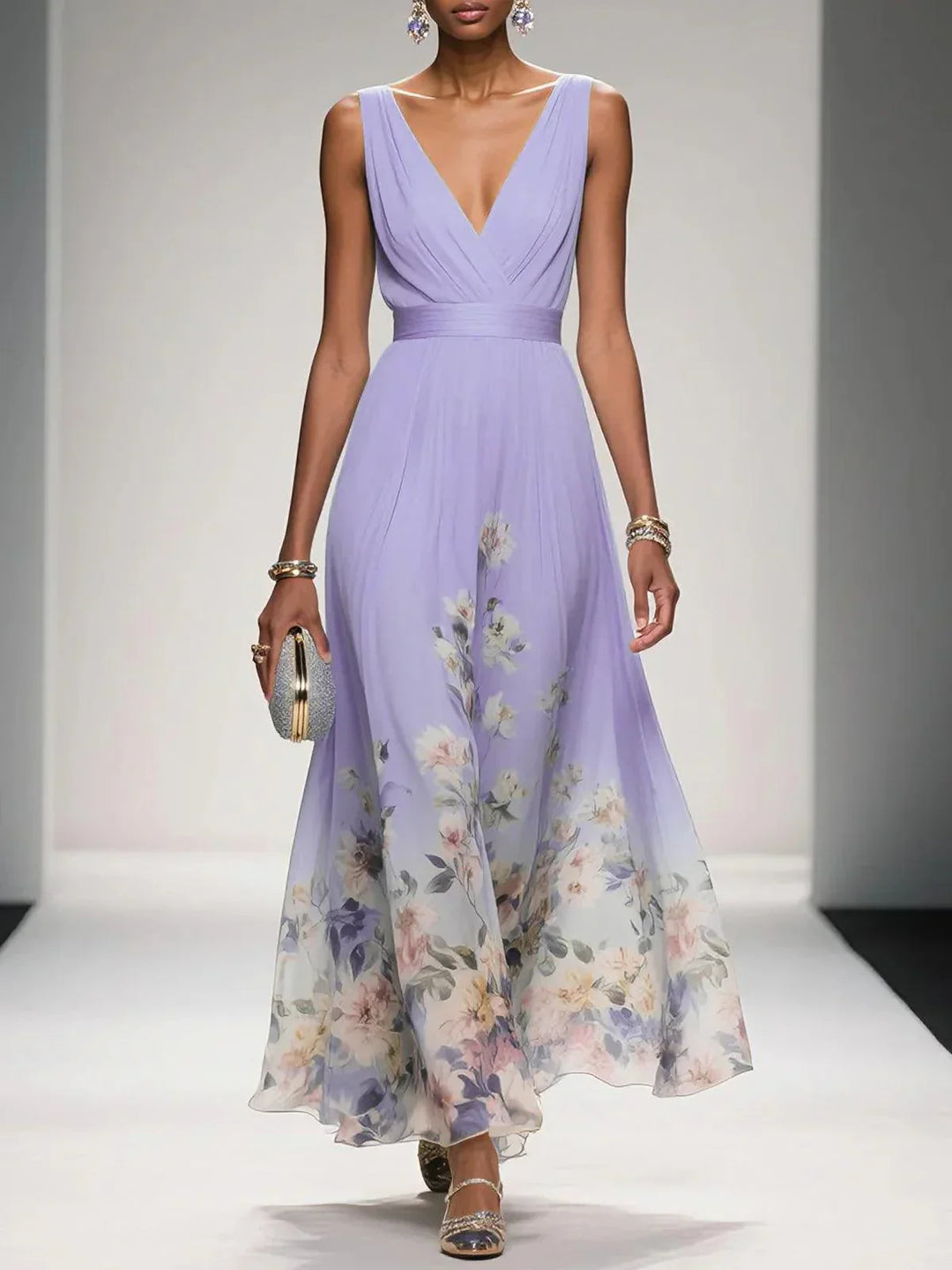 Elara | Robe Maxi Florale