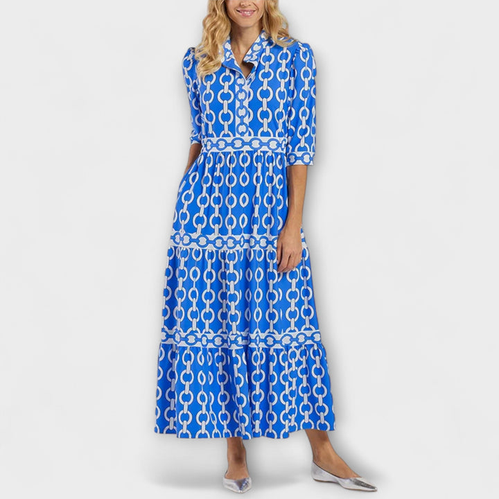Vanessa | Chain Print Midi Dress