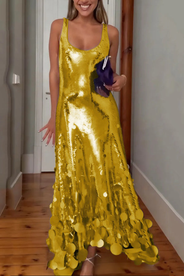 Veloura | Sequin Maxi Dress