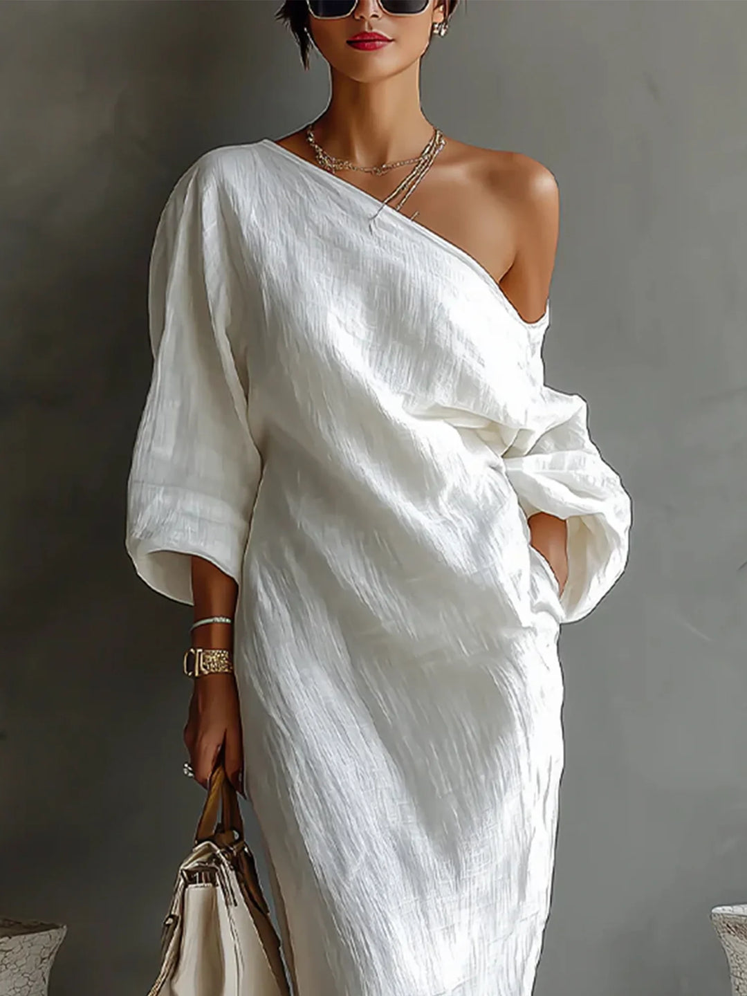 Maëlle | Balloon Sleeve Maxi Dress