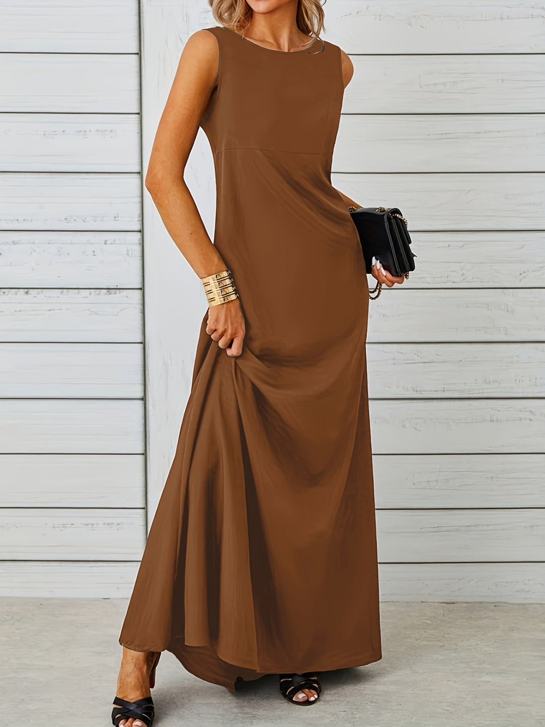 Aveline | Sleeveless Flow Maxi Dress
