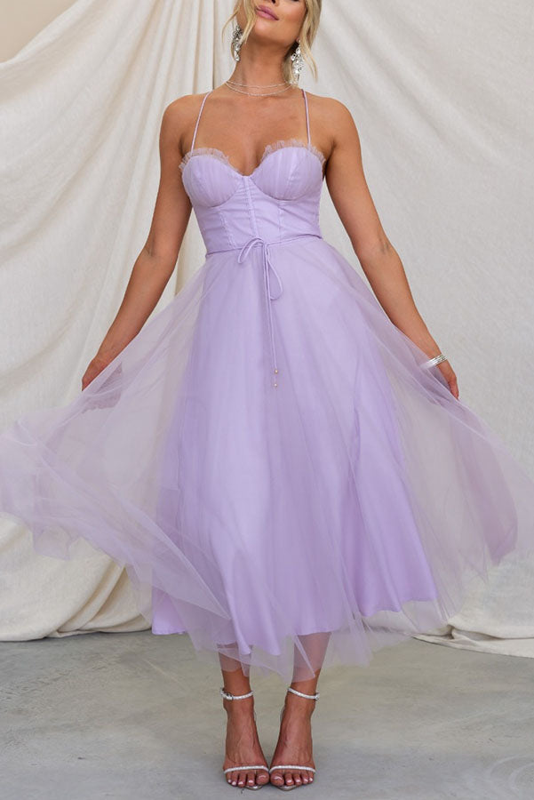 Alina | Tulle Midi Dress