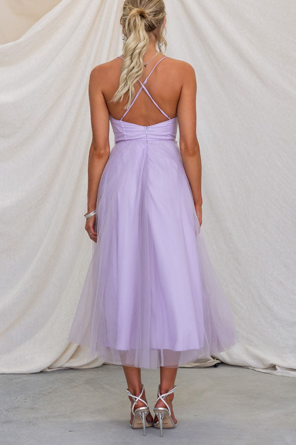 Alina | Tulle Midi Dress