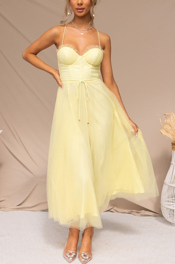 Alina | Tulle Midi Dress