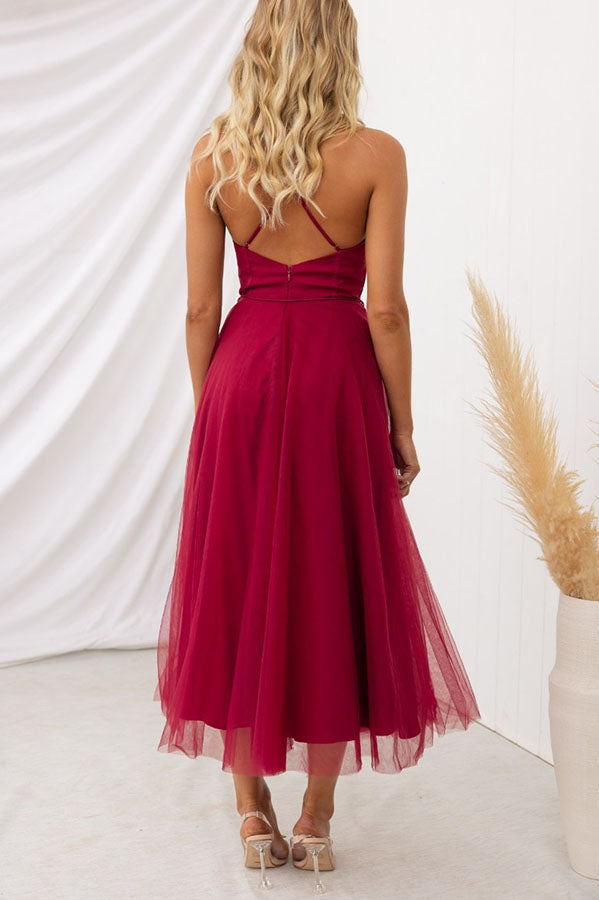 Alina | Tulle Midi Dress