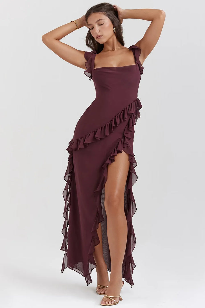 Léna | Draped Maxi Dress