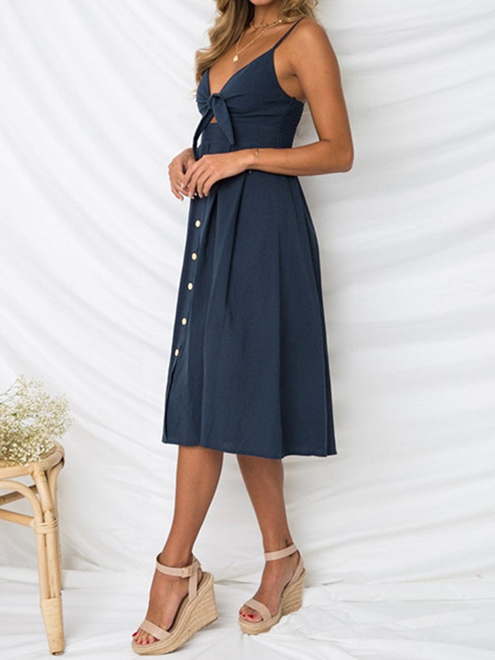 Mira | Sweetheart Cutout Midi Dress