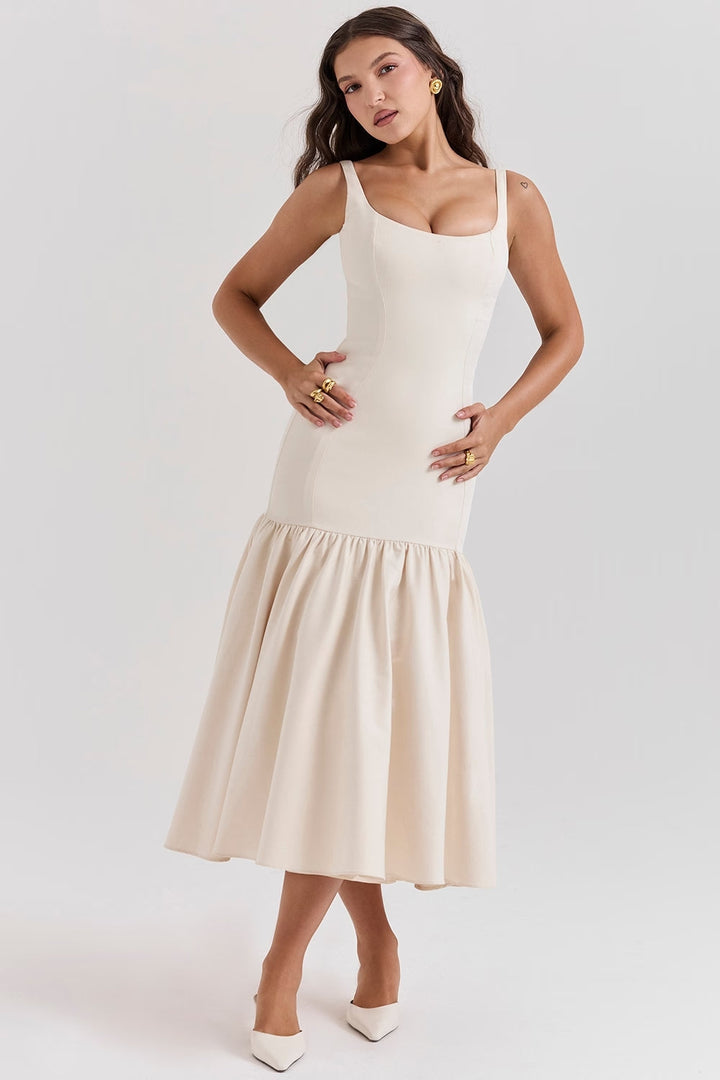 Danielle | Square Neck Midi Dress