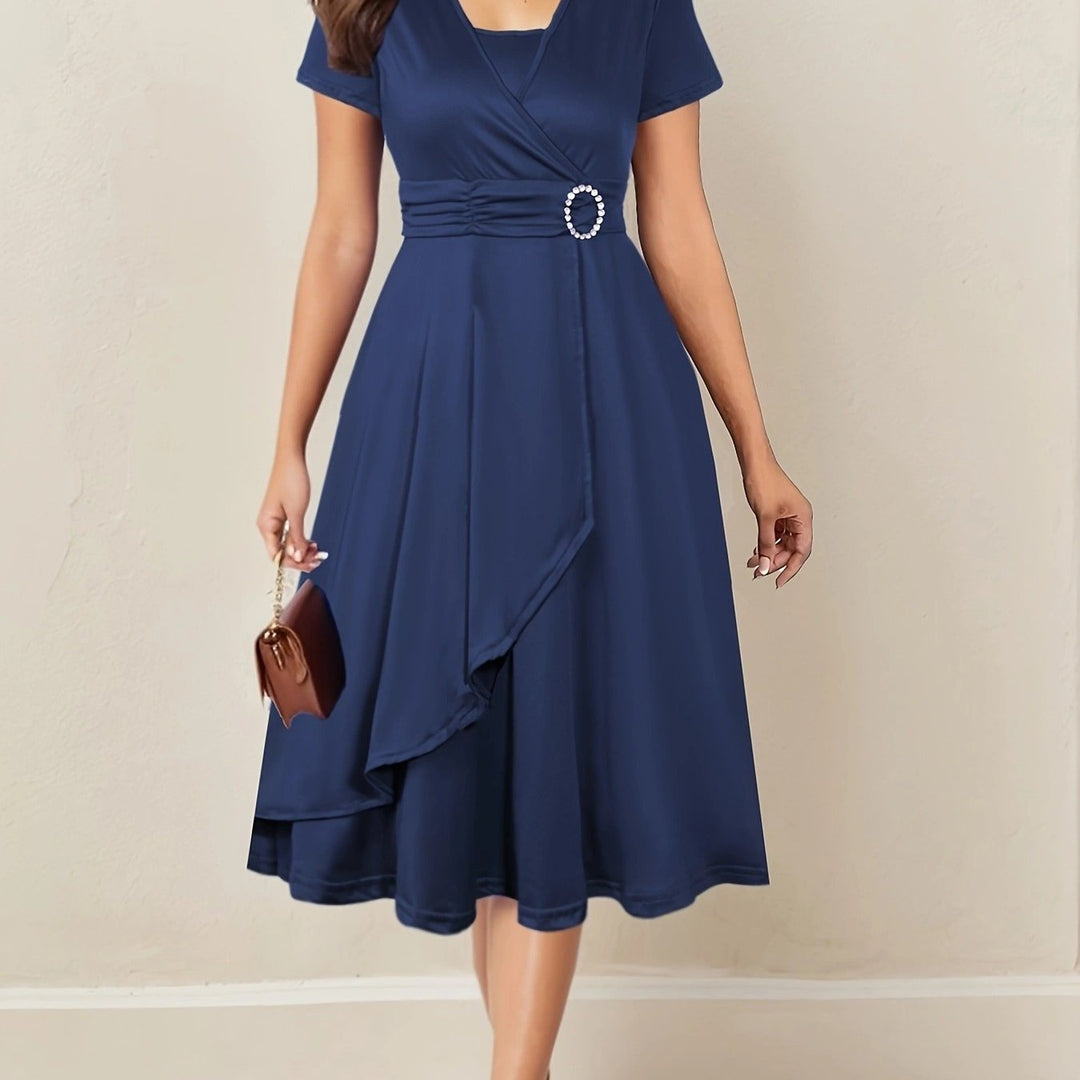 Nadia | Asymmetric Midi Dress