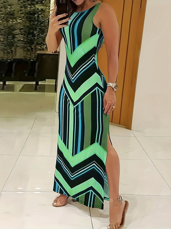 Tessa | Geometric Maxi Dress
