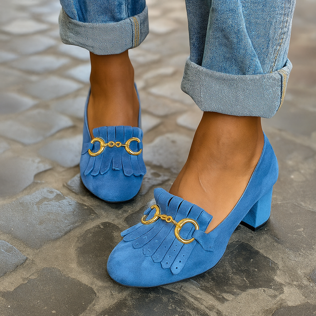 Morgan | Bold Metal Detail Loafers