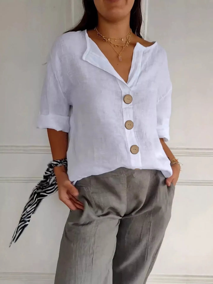 Eva | Relaxed Button-Down Shirt
