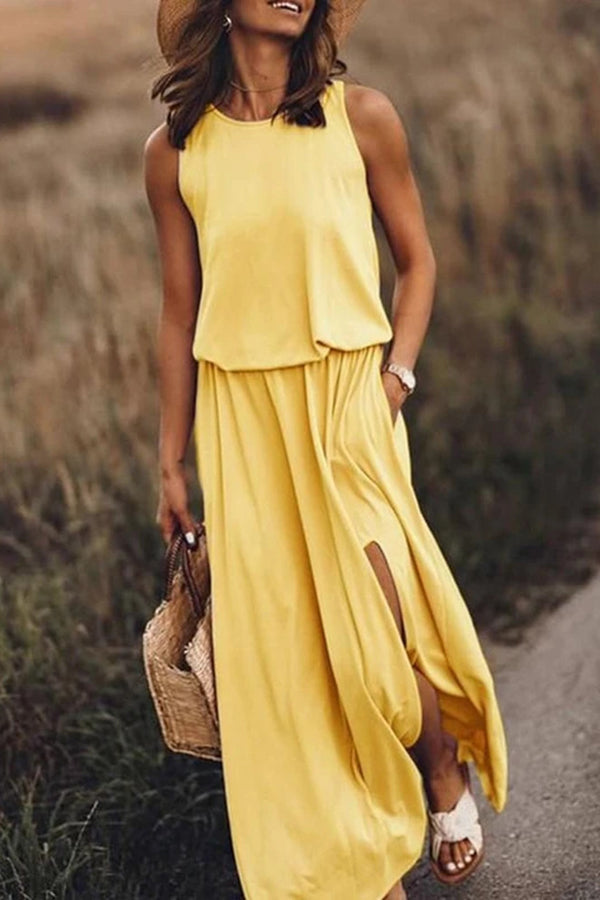 Elaris | Sleeveless Flowing Maxi Dress