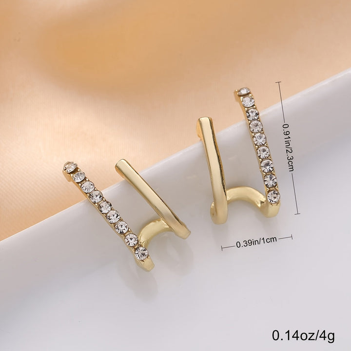 Minimalist Rhinestone Earrings