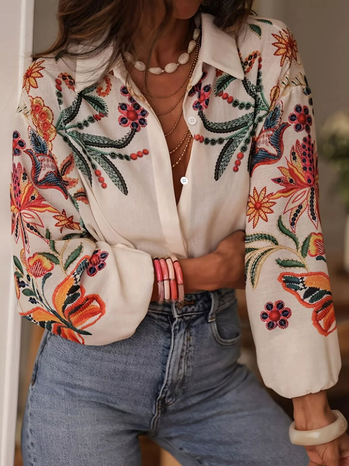 Lauren | Floral Button-Up Shirt
