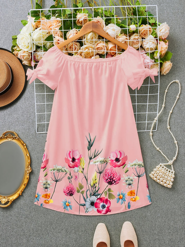 Fiona | Off-Shoulder Floral Mini Dress