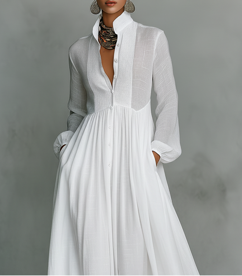 Calenne | Linen Maxi Dress