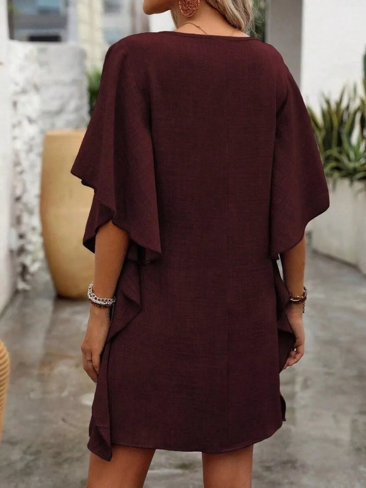 Kelsey | Flutter Sleeve Mini Dress