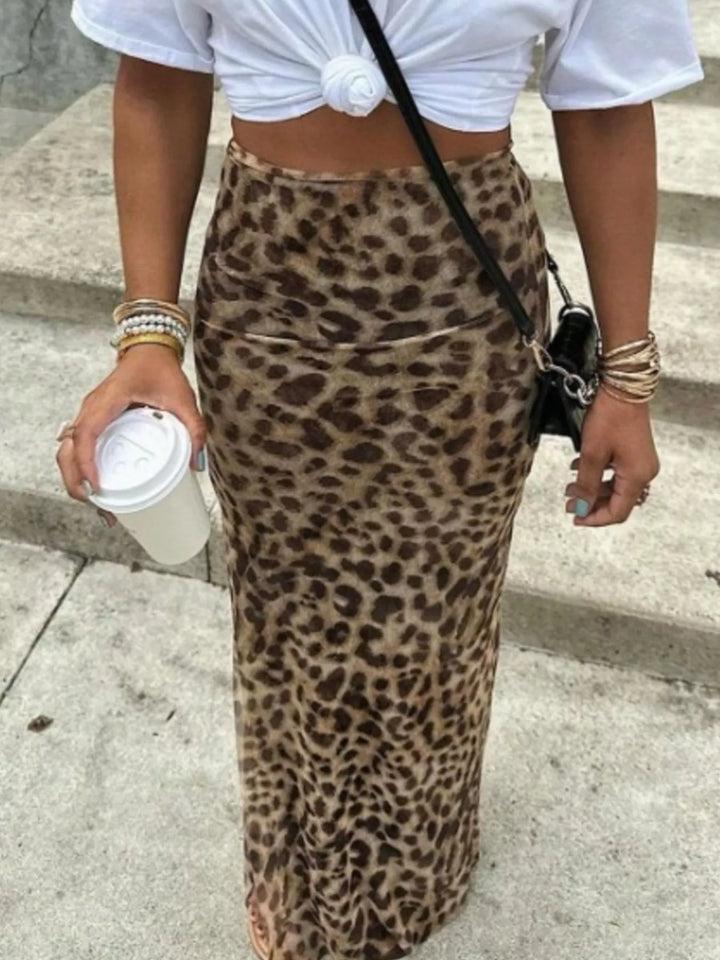Taylor | Leopard Maxi Skirt