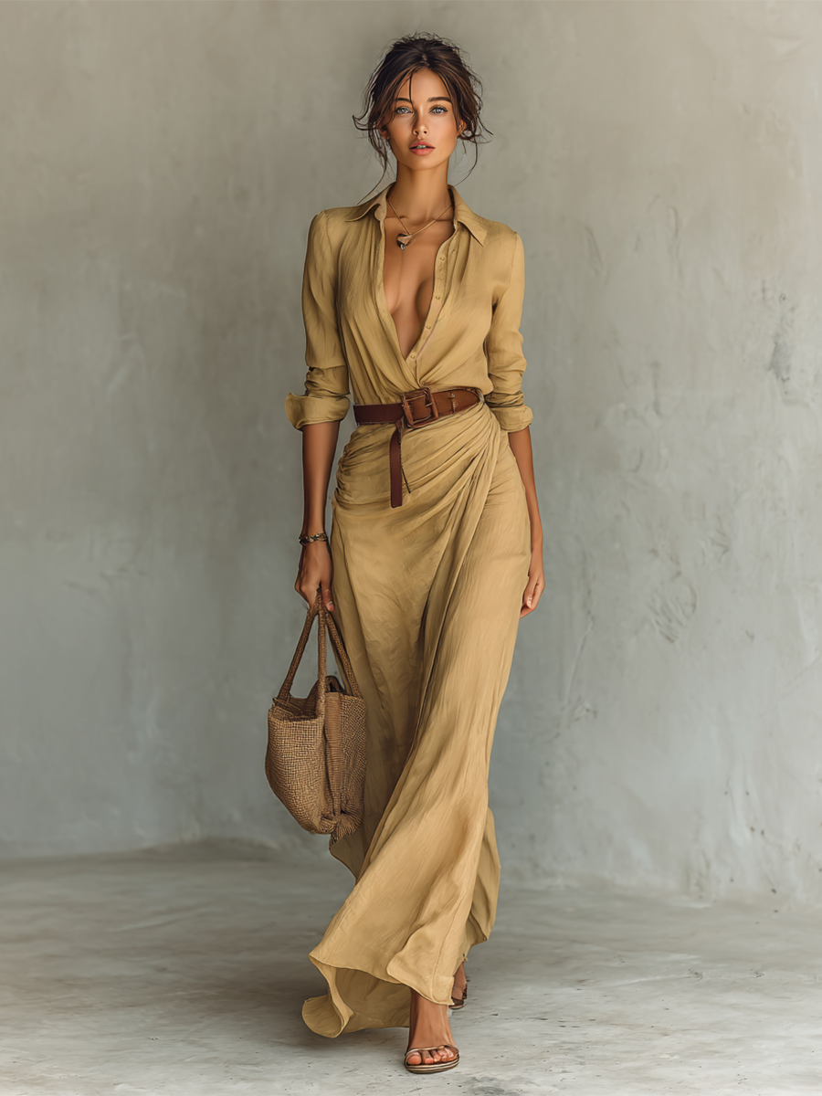 Valentina | Robe Maxi Enveloppante