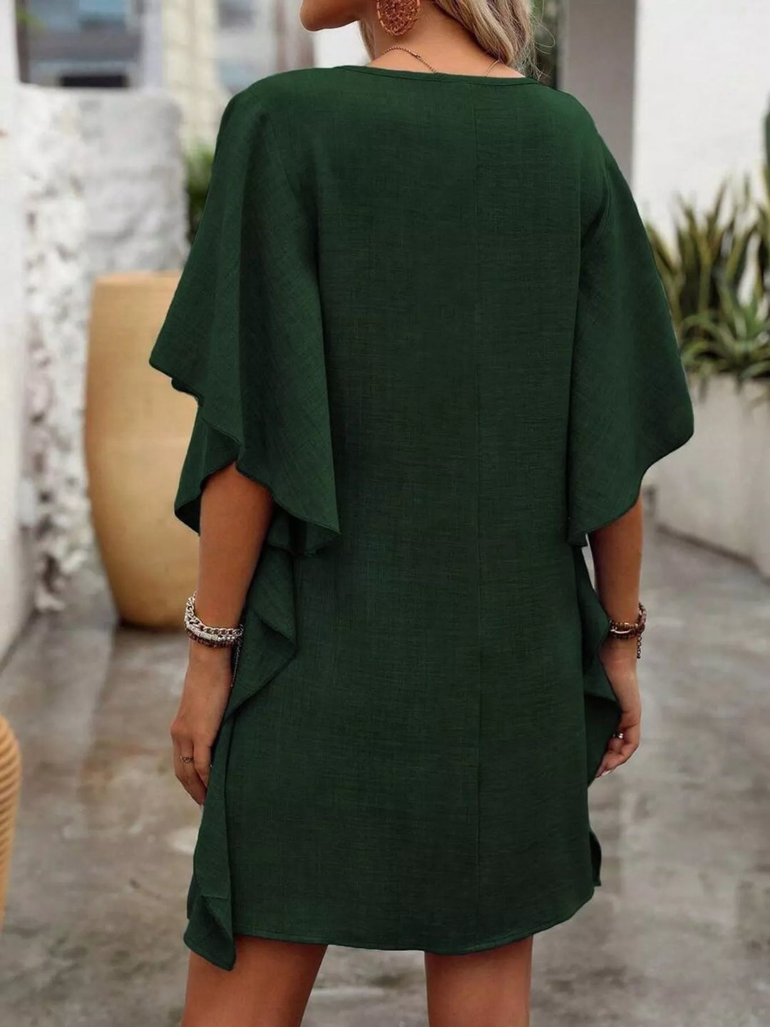 Kelsey | Flutter Sleeve Mini Dress