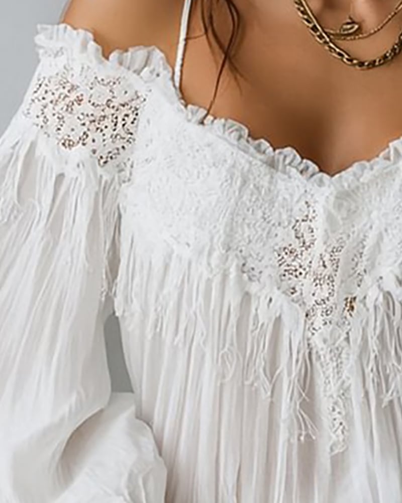 Hailey | Off-Shoulder Lace Top