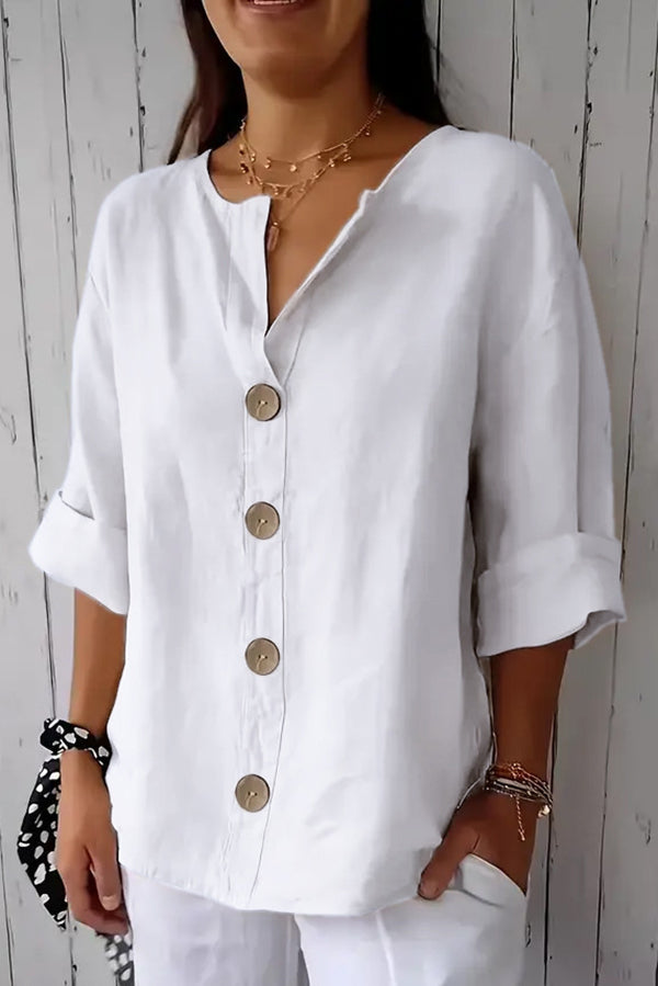 Alena | Relaxed Button Blouse