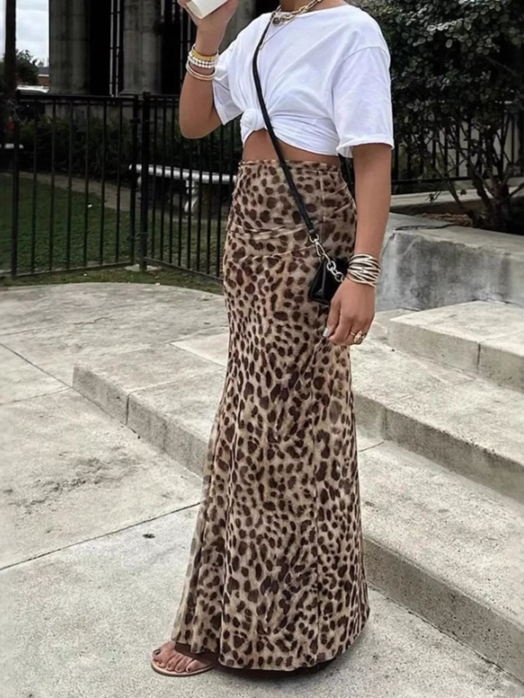 Taylor | Leopard Maxi Skirt