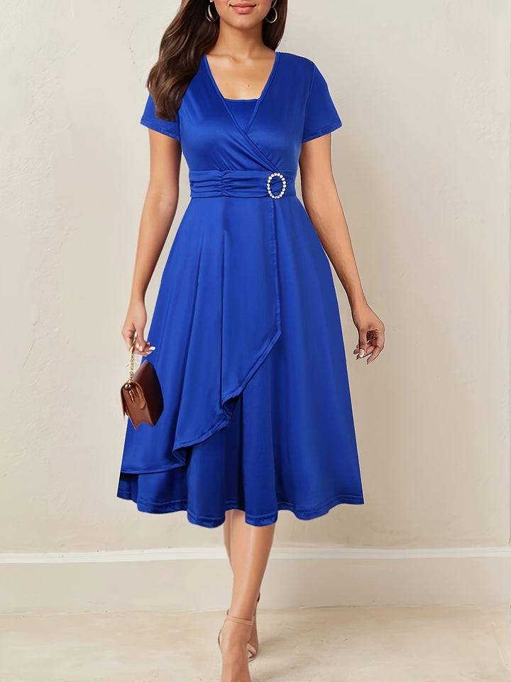 Nadia | Asymmetric Midi Dress