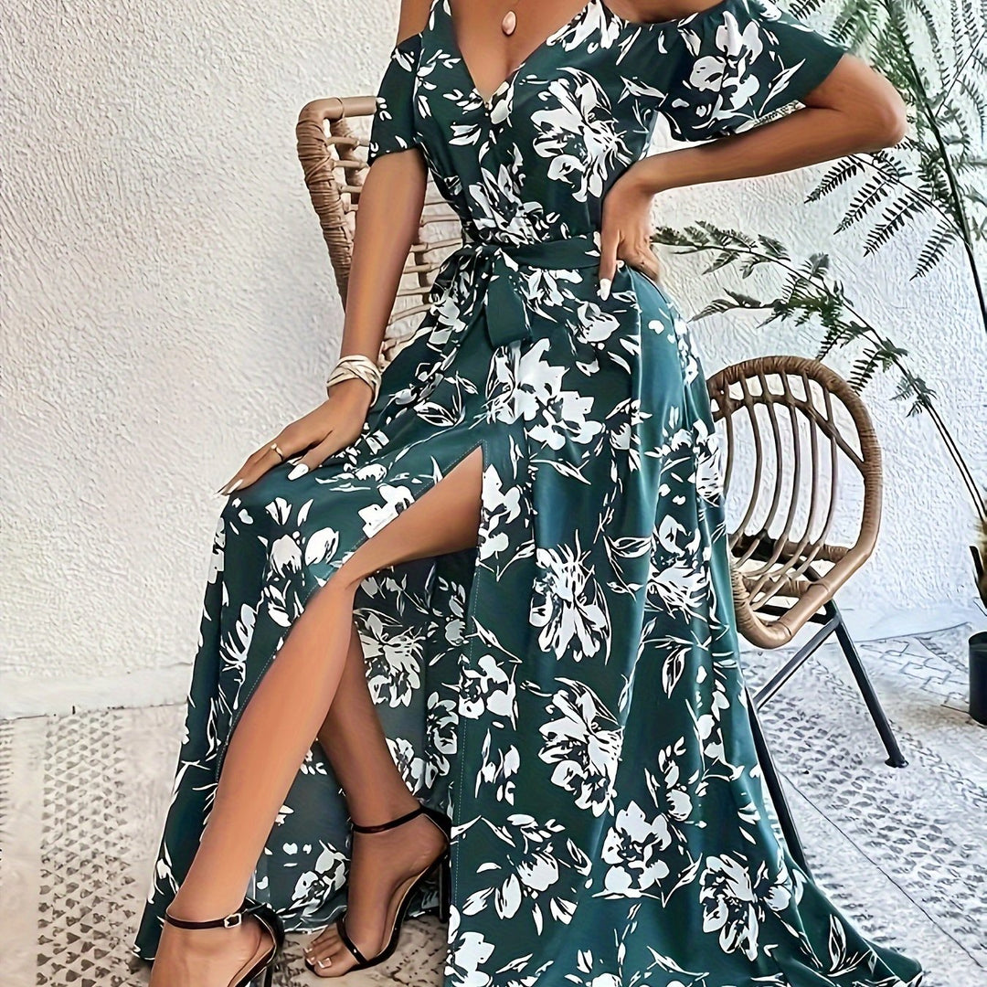 Elodie | Robe Maxi Fleurie à Bretelles