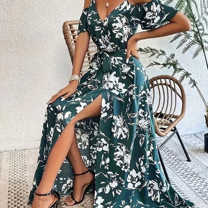 Elodie | Robe Maxi Fleurie à Bretelles
